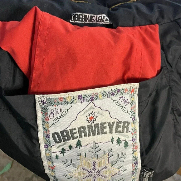 Obermeyer Wellington Red Cropped Ski Snowboarding Nordic Hooded Jacket Womens 8 - Picture 10 of 10